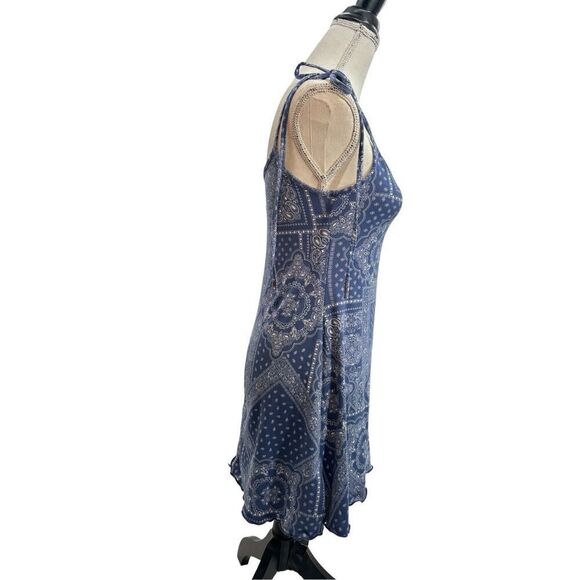 Reckless hearts blue bandanna dress size small - Picture 8 of 14